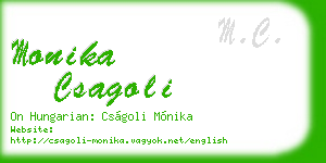 monika csagoli business card